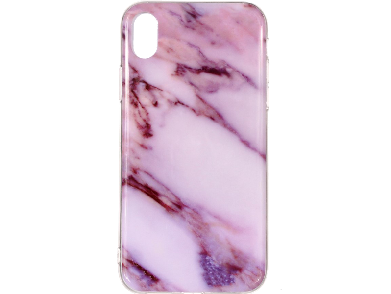 Marmor TPU Cover til iPhone XS Max-Pink