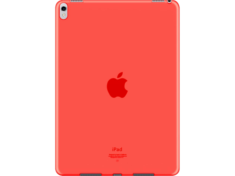 Transparent TPU cover til iPad Pro 10,5"-Rød