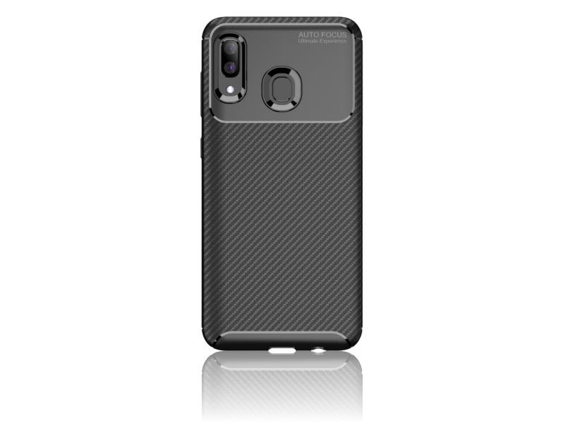 Carbon Fiber TPU Cover til Samsung Galaxy A40