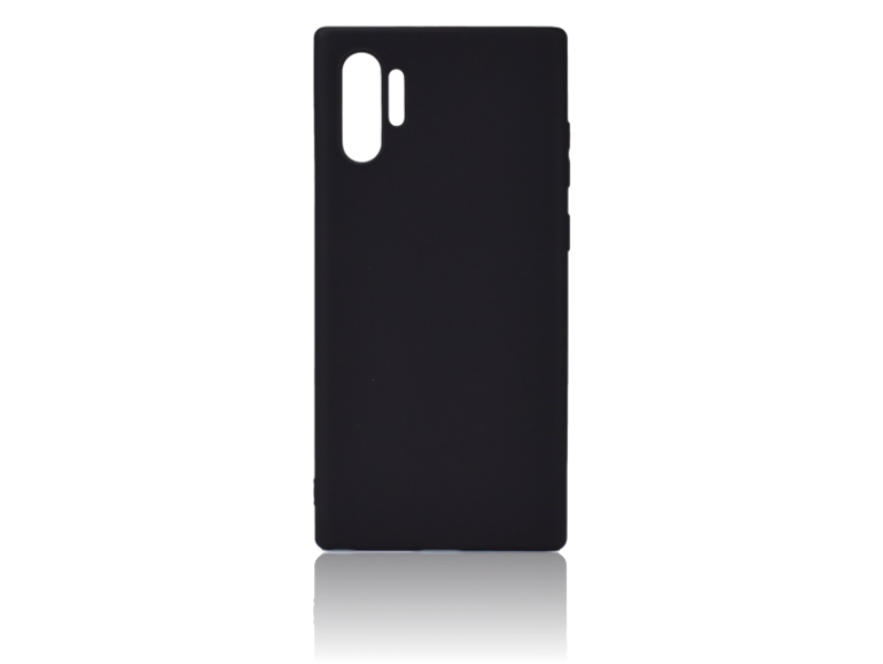 Matte TPU Cover til Samsung Galaxy Note 10 Plus-Sort