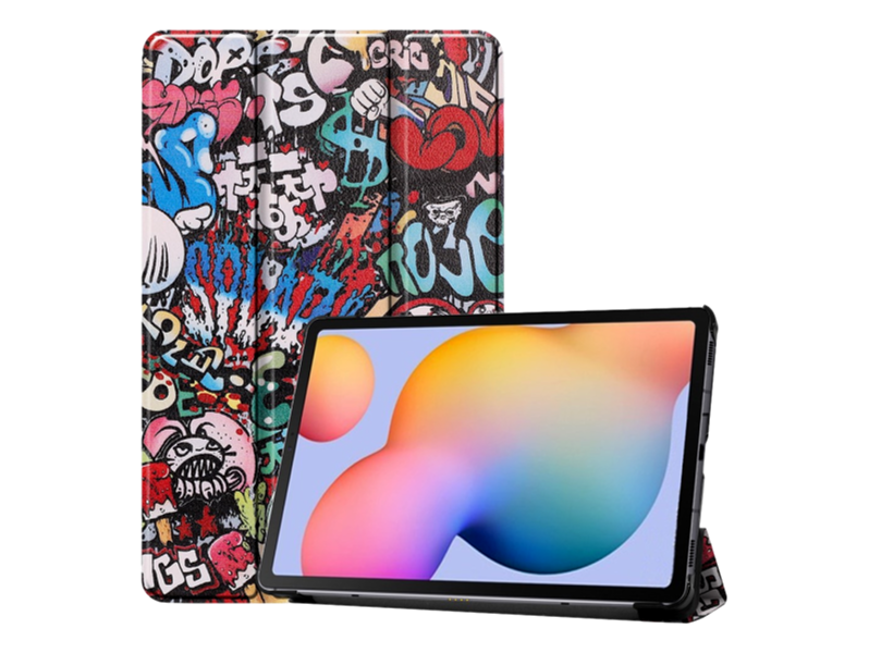 Graffiti Tri-Fold Cover til Samsung Galaxy Tab S6 Lite