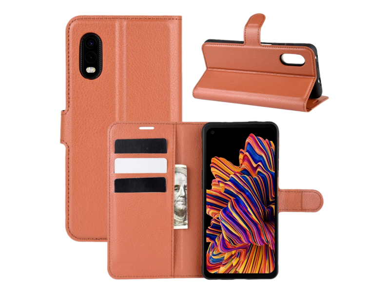 Graviera Flip Cover til Samsung Galaxy Xcover Pro-Brun