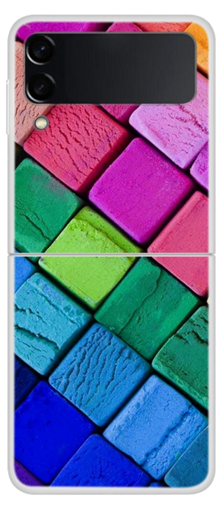 Squares Hard Case Cover til Samsung Galaxy Z Flip 3