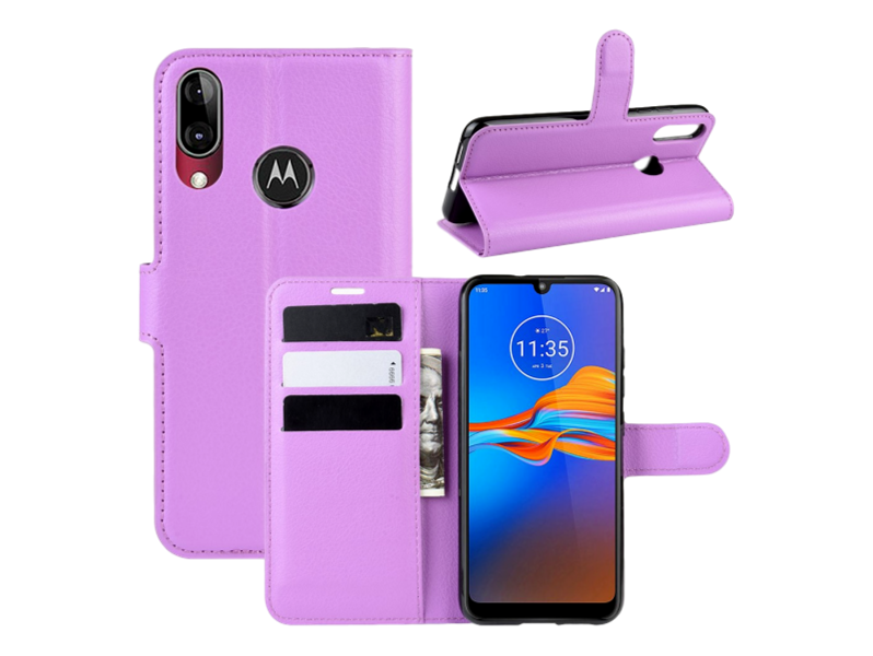 Graveira Flip Cover til Motorola Moto E6 Plus / Moto E6s-Lilla