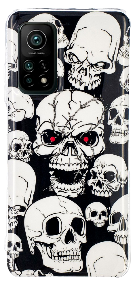 Selvlysende Skull TPU Cover til Xiaomi Mi 10T / 10T Pro