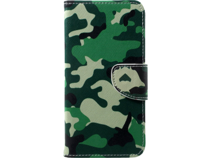 Camouflage flipcover i PU læder til OnePlus 5T