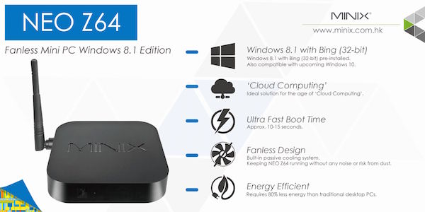 Minix NEO Z64 Windows 8.1 Mini PC