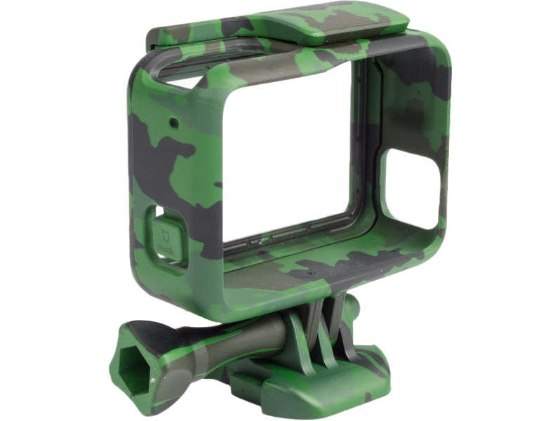 Camouflage Frame Housing til GoPro 5 / 6 / 7-Grøn