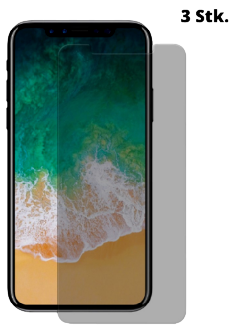 3 Stk. Privacy Glas til iPhone X / XS / 11 Pro