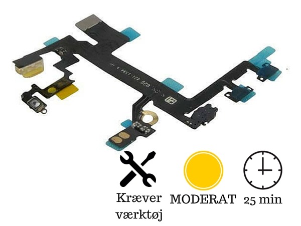 Kabel til volumeknapper og tænd/sluk knap til iPhone 5s