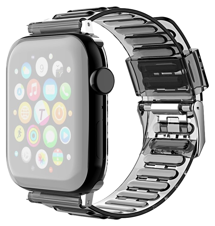 Manino Silikone Rem til Apple Watch 38mm & 40mm-Sort