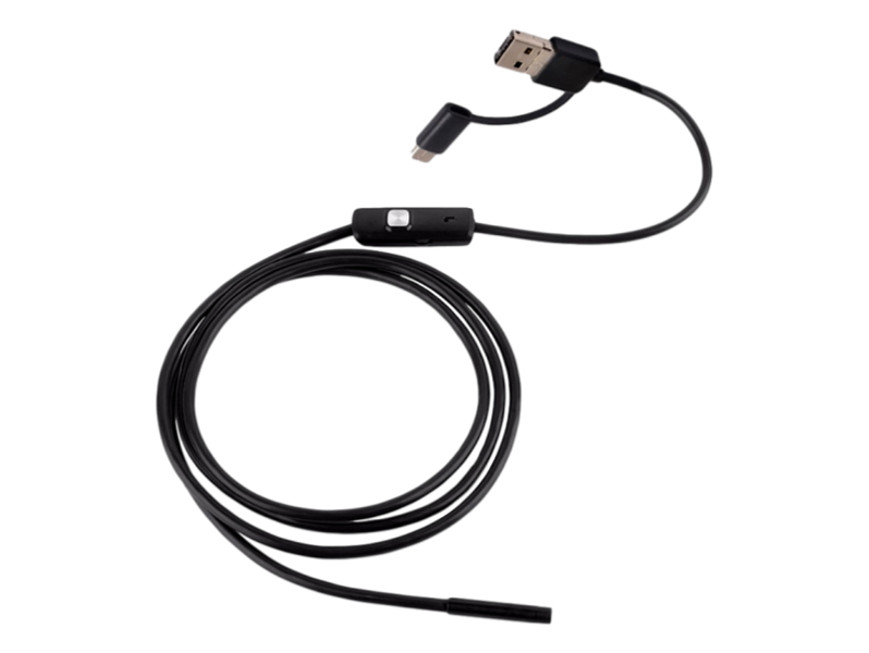 Vandtæt Inspektionskamera m. Micro USB, Type-C & USB 8mm