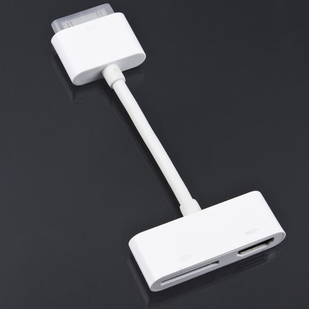 iPad / iPhone til HDMI adapter - inkl 30-pin adapter