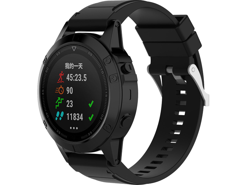 Silicone rem til Garmin D2 Delta PX-Sort