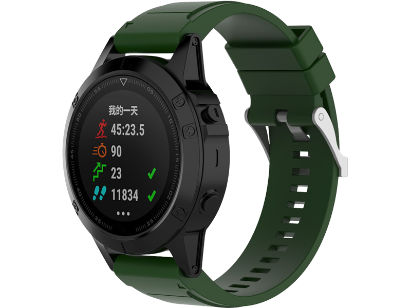 Silicone rem til Garmin D2 Delta PX-Mørkegrøn