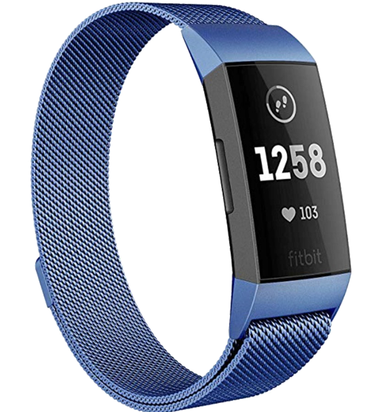 Cuneo rem til Fitbit Charge 3 / 4-Blå