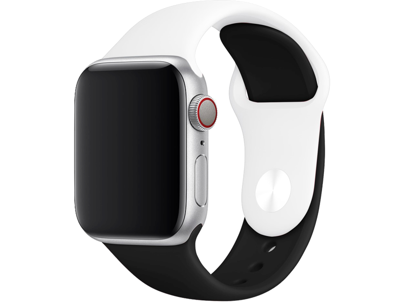 Tofarvet Silicone rem til Apple Watch 6 40mm