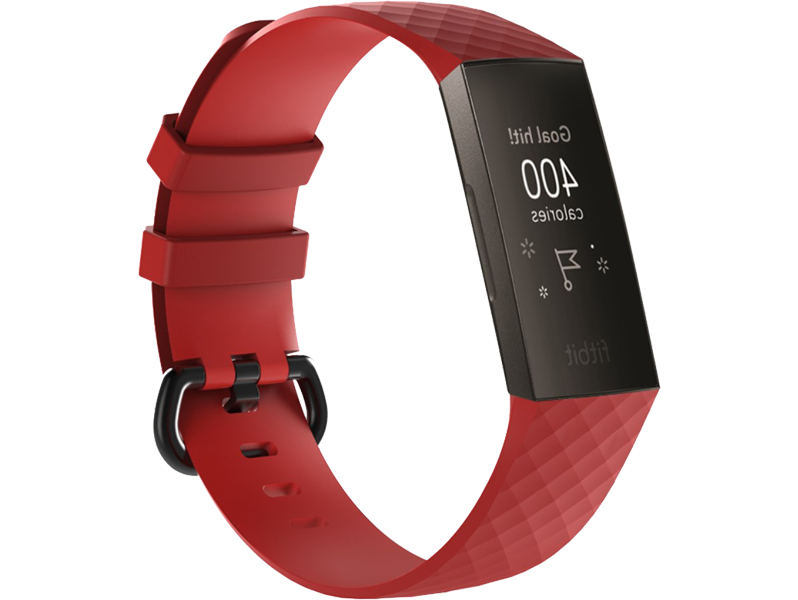 Silicone rem til Fitbit Charge 3 / 4-Rød