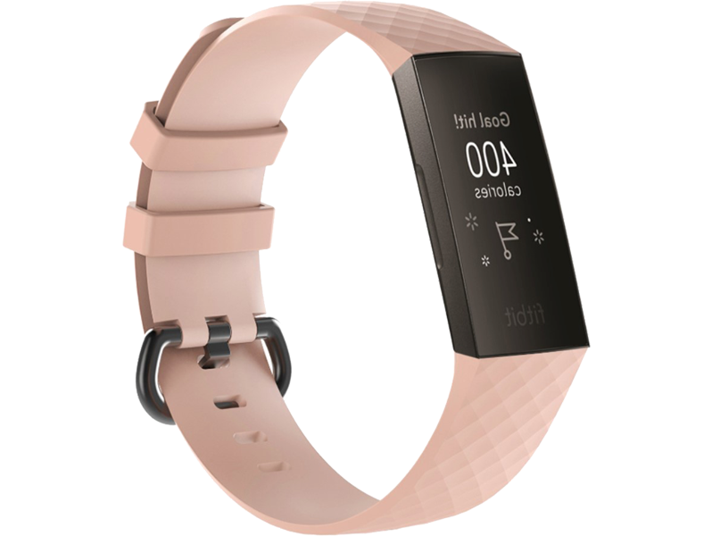 Silicone rem til Fitbit Charge 3 / 4-Pink