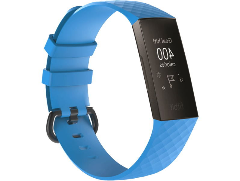 Silicone rem til Fitbit Charge 3 / 4-Blå