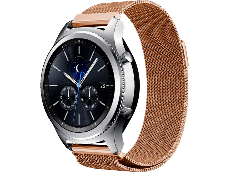 Cuneo rem i rustfrit stål til Samsung Gear S3 / Galaxy Watch 46mm-Rosa