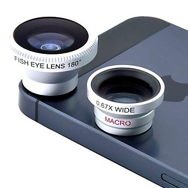 Fisheye, Macro & Vidvinkel linse til iPhone 5 & 6