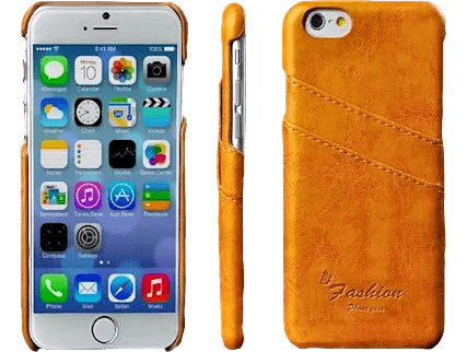 Lysebrunt iPhone 6 Plus / 6S Plus Læder Cover