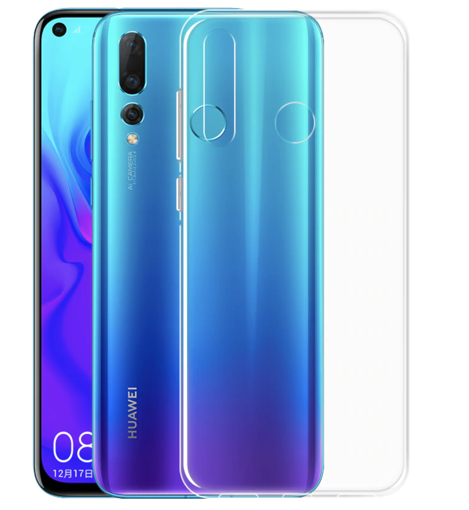 Transparent TPU Cover til Huawei P30